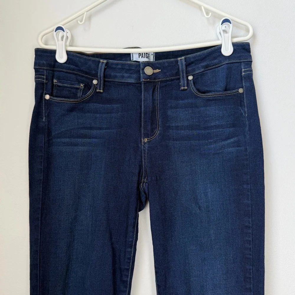 PAIGE Skyline Ankle Peg Stretch Jeans Blue Size 31 - Picture 2 of 7